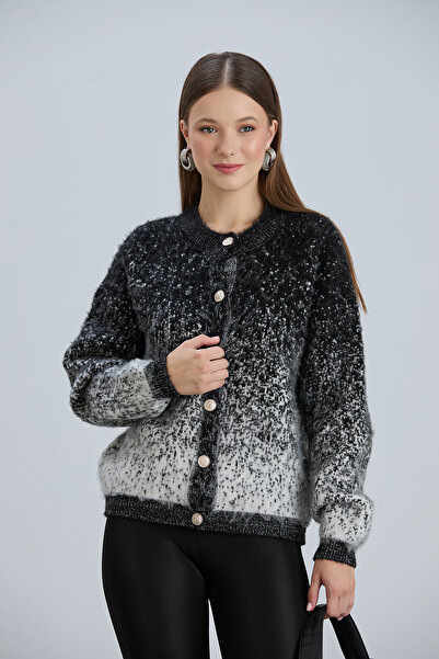 Vaveyla Μικτό σχέδιο επένδυση fleece Μαλακή ζακέτα