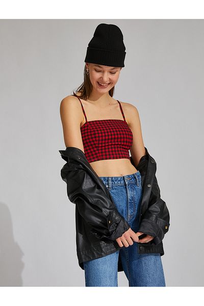 Koton Thin Strap Crop Top