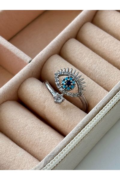 Ressia Steel Adjustable Eye Model Ring
