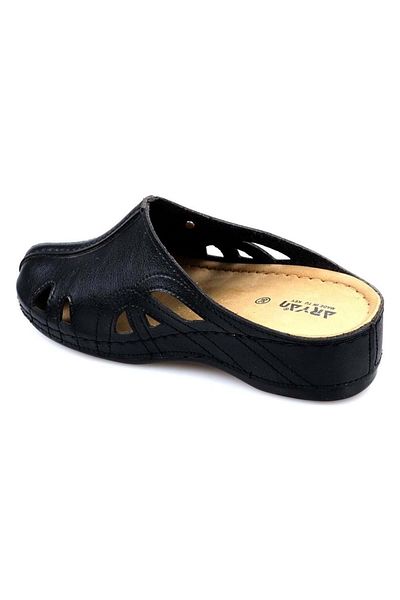 Kids Club Shoes Aryan 09-130 Γυναικείες ορθοπεδικές παντόφλες ΜΑΥΡΟ