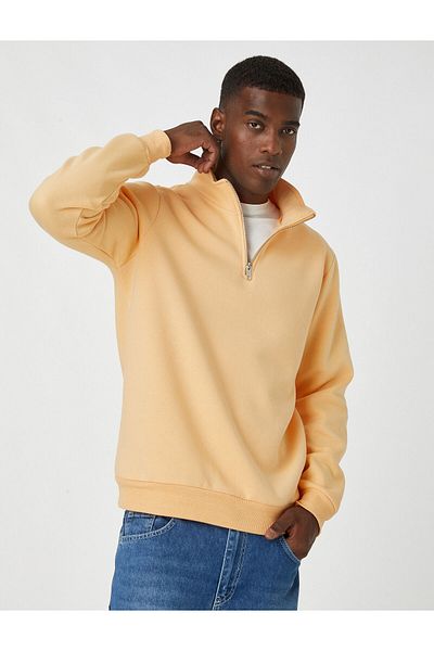 Koton Sweatshirt-Stehkragen mit Reißverschluss