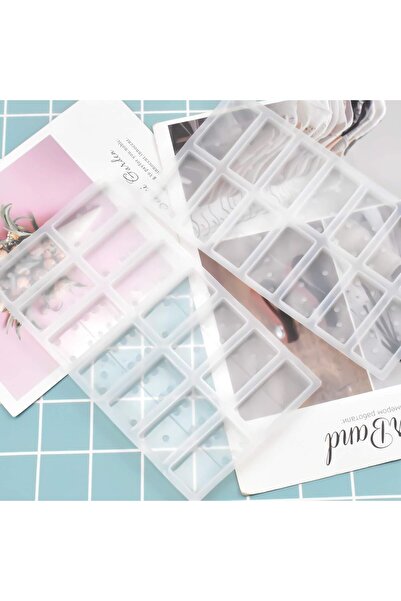 cnk craft shop Epoksi Silikon Kalıp Domino 28'li Kalıp Epoksi Domino Kalıbı