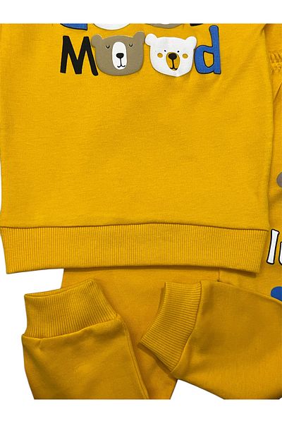 Juniorcocukgiyim Good Mood Printed Children's Suit