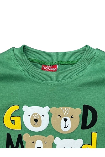 Juniorcocukgiyim Good Mood Printed Children's Suit