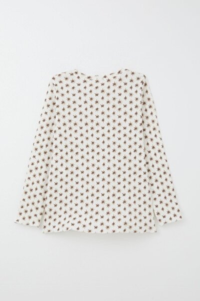 Breeze Піжамний комплект для дівчаток 4-8 років з малюнком - Екрю