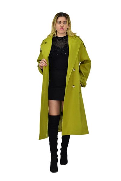 Misselens Women's Long Stamp Coat - Bgl-St04117