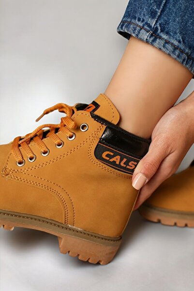 LANDSHOES Unisex Bot Konforlu Hava Alan Esnek Kaliteli Bağcıklı Kullanışlı Ortapedik