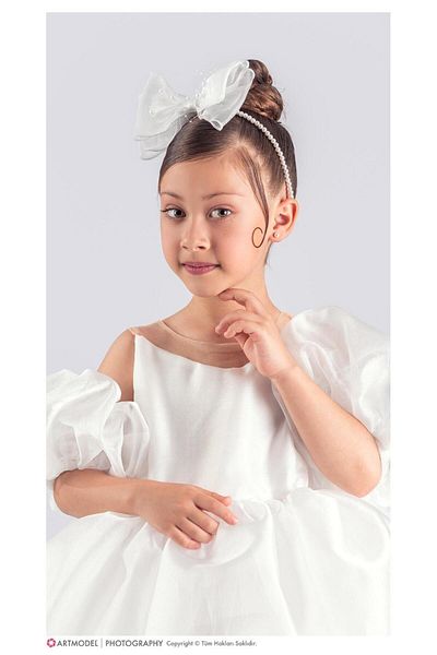 Magu Țesătură Gazel pentru fete - Rochie de seară pufoasă cu fustă tutu și coroană