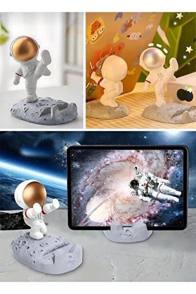 Home Uzay Sevimli Astronot Telefon Tutacağı Masaüstü Cep Telefonu Tablet Tutucu