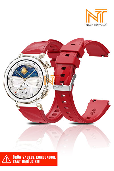 Nezih Case Huawei Watch GT5 Pro 42mm Uyumlu A+ Kalite Silikon Kordon 18mm