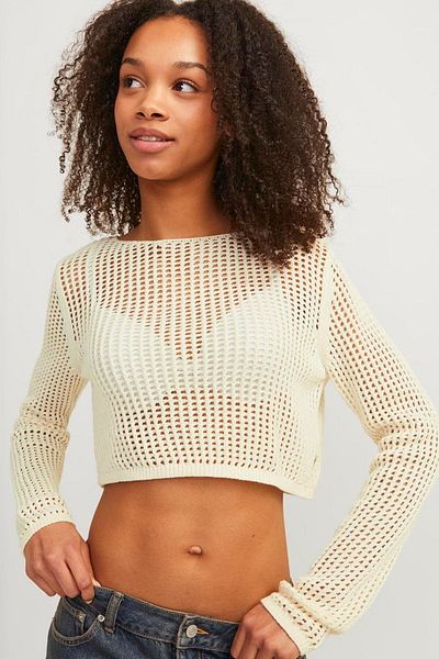 Jack & Jones Γυναικείο Crop Crotchet πουλόβερ Presley