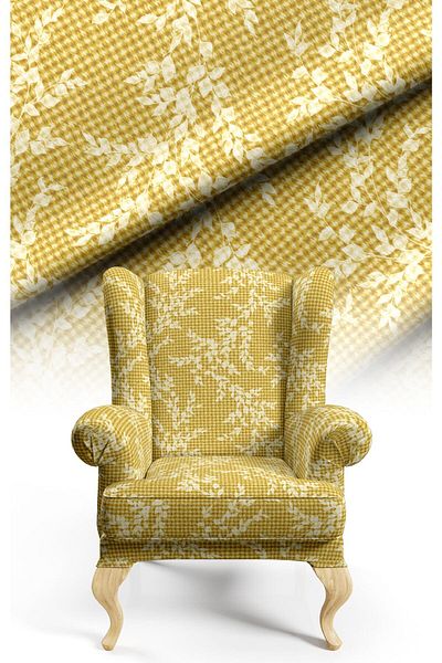 CANİLA Digital Printed Upholstery Sofa Fabric, Throw Pillow, Cushion Covering. Premium Fabric