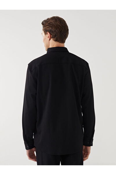 LC Waikiki Ανδρικό μακρυμάνικο πουκάμισο με λεπτή εφαρμογή