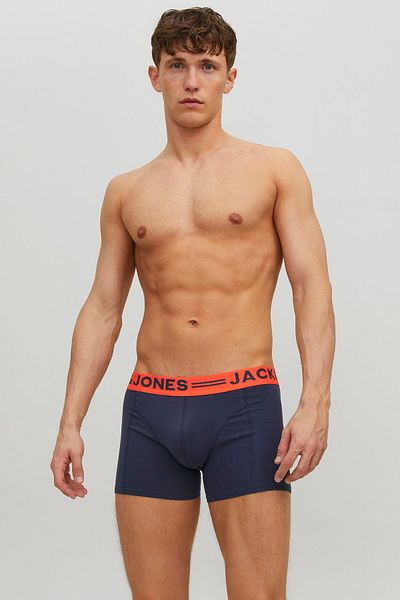 Jack & Jones Ανδρικό μπόξερ Jaclıchfield Trunks 3 Pac Claret Red