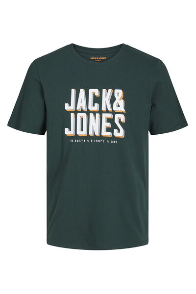 Jack & Jones Ανδρικό μπλουζάκι με τυπωμένο λογότυπο στο στήθος - Ανάπτυξη