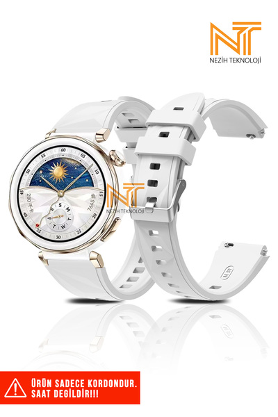 Nezih Case Huawei Watch GT5 Pro 42mm Uyumlu A+ Kalite Silikon Kordon 18mm