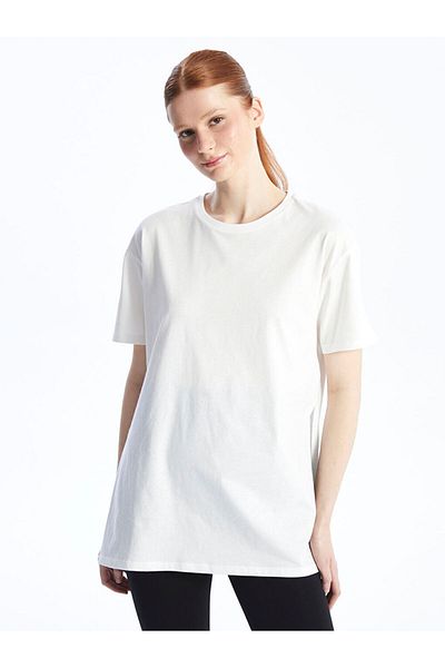 LC Waikiki Tricou pentru femei cu mânecă scurtă, cu decolteu, sezon nou - S47854Z8