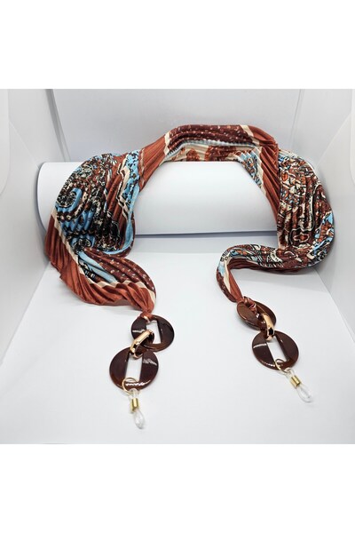 LUMAKS Stylish Eyeglass Chain with Scarf – Modern Eyeglass Strap & Elegant Accessory