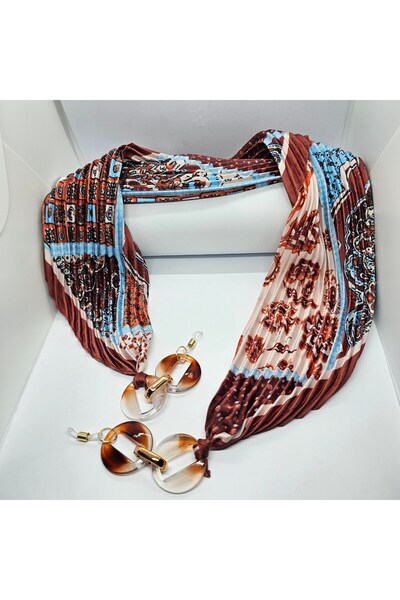 LUMAKS Stylish Eyeglass Chain with Scarf – Modern Eyeglass Strap & Elegant Accessory