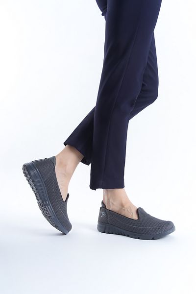MuSoon Women's Smoked Orthopedic Sole Ballerina Casual Shoes