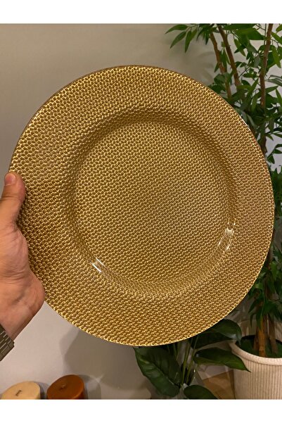 Bayır Dore cam supla,show plate 34 cm