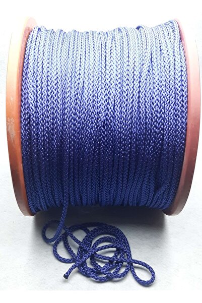 Genel Markalar 50 mt 8 mm kalınlığında 8 iplik bükümlü Lacivert Renk çok sağlam Hamak Salıncak Örgü ipi (800 gr)