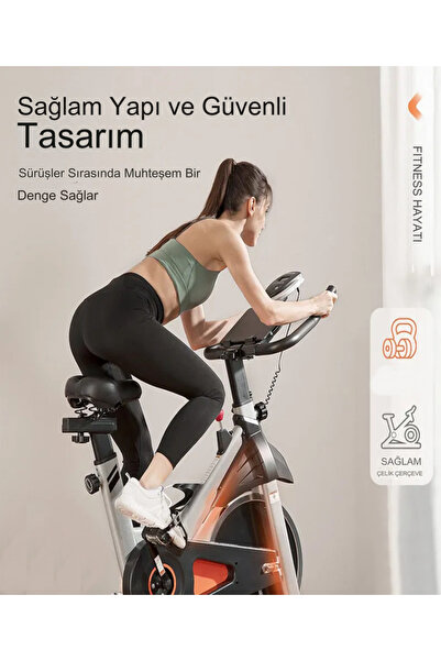 Havana PB-06 Gri Kondisyon Bisikleti Spinning Bike Ve Kondisyon Aleti