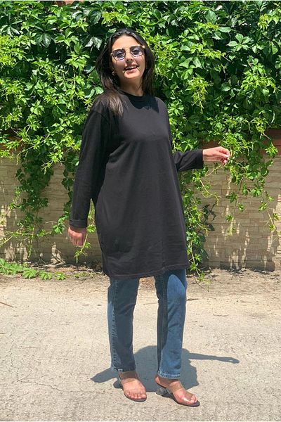 Moda Rosa 24y3926 - Black - Basic Tunic