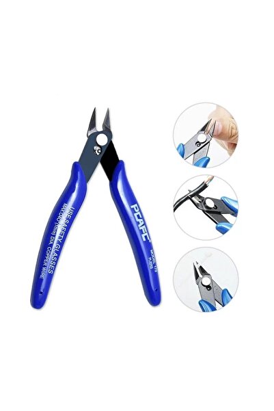 Derwell Metal Yan Kesici Hassas Kesme Mini Burun Kesme Pense Elektrik Teli Ke...