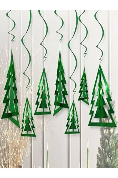 CANSIN ORNAMENT DE TAVAN 3D DE CRĂCIUN PIN 10 BUC