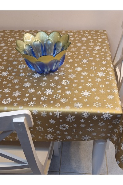 Başak Ev Tekstili Fiber Pvc Oilcloth - Patterned Erasable Tablecloth (Dore)