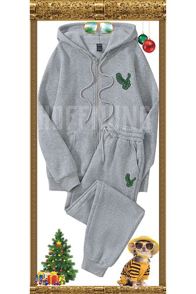 HOFFNUNG Full Zip 3 Thread on Attack Unisex Zippered Tracksuit Set
