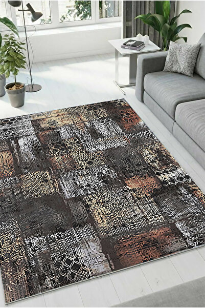 Soft Washable Kitchen Carpet Sitting Anti-Slip Corridor Living Room DZ-31 -BLACK