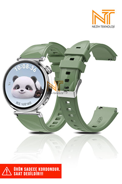Nezih Case Huawei Watch GT4 / GT5 / GT6 41mm Uyumlu Silikon Kordon 18mm