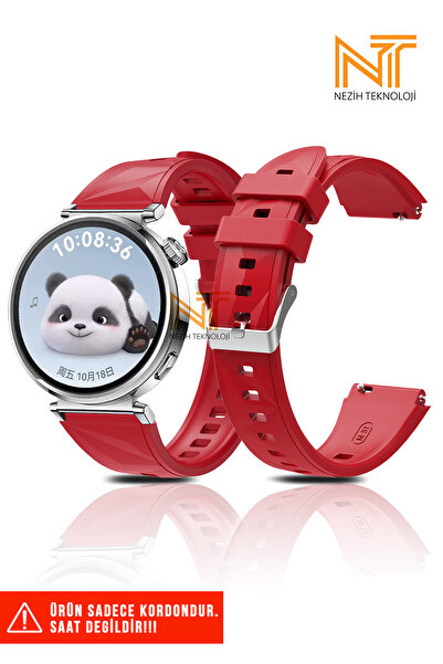 Nezih Case Huawei Watch GT4 / GT5 / GT6 41mm Uyumlu Silikon Kordon 18mm