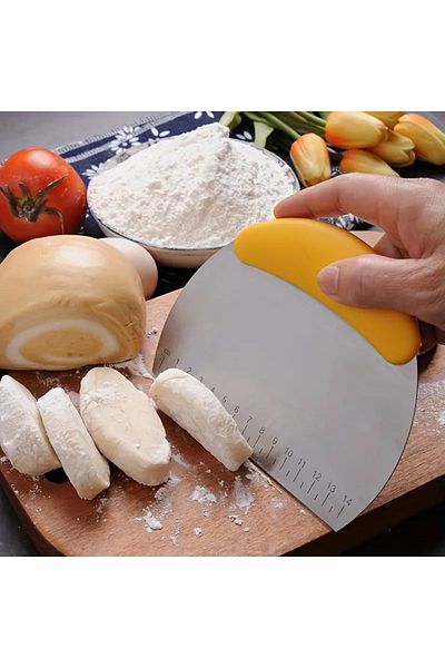 ANI OFİS KIRTASİYE A K Stainless Steel Dough Cutter, Bacon Scraper, Milk Sugar Slicer, Cream Spreader, Spatula