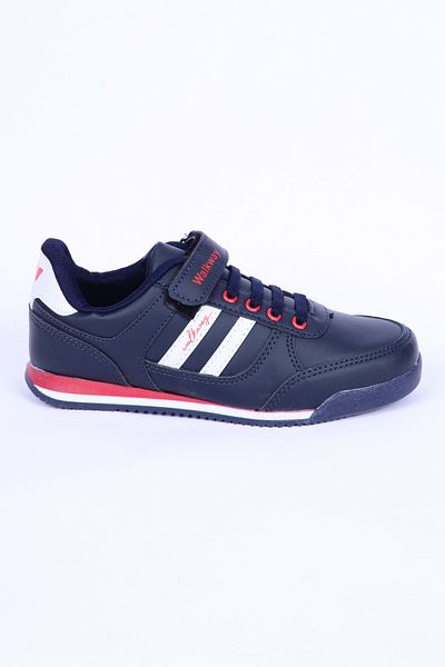 WALKWAY Αποτελεσματικά Pu F Δερμάτινη Άνετη Σόλα Navy Blue Daily Boy's Sports Shoes