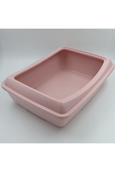enyareshome Pembe Renk Açık Kedi Tuvaleti 37X50 cm