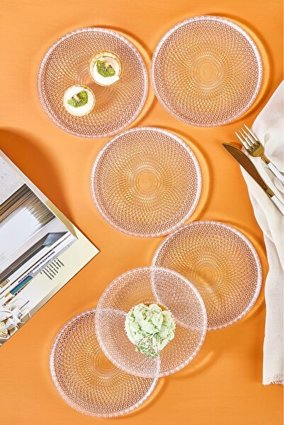 Lora Bianca Mina 16 cm Cake Plate Set - 6 Pieces