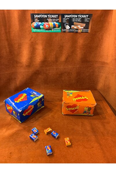 ŞAMPİYON TİCARET Boyalı sakız şaka sakızı 5  adet