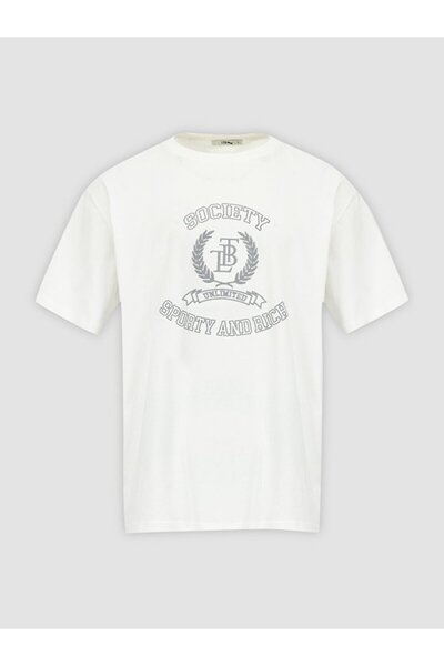 Ltb تي شيرت أبيض