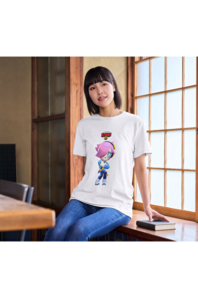 ALPŞAN TİCARET Tricou alb pentru adulți Brawl Stars Colette Kids Tricou unise...