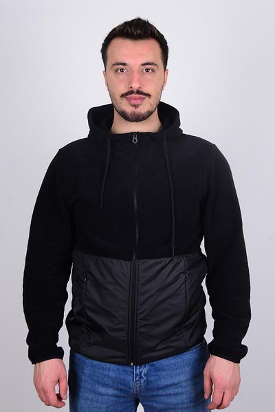 Cazador 23kceeo05116 Men's Black Fleece with Zip Front