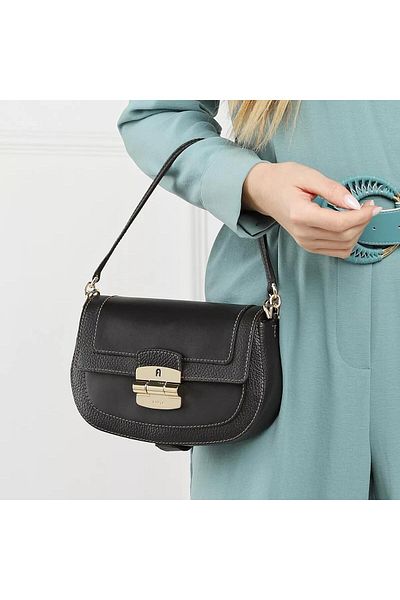 FURLA Black Leather Crossbody Bag Wb00920bx0053o6000
