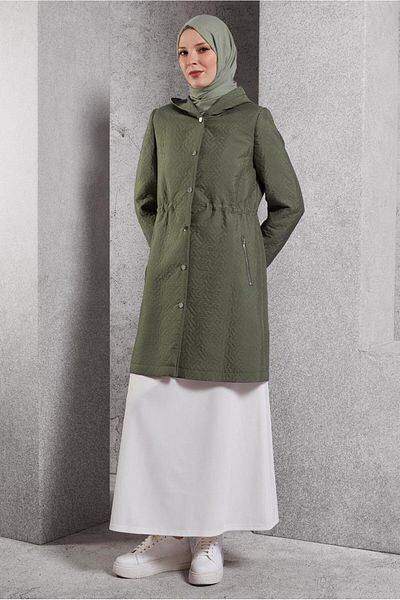 Alvina Hooded Trench Cotton 10913