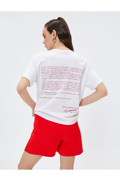 Koton Women's White T-Shirt
