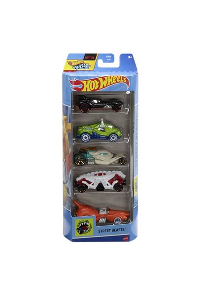 HOT WHEELS SET 5 MASINI HOT WHEELS CU DESIGN STREET BEASTS