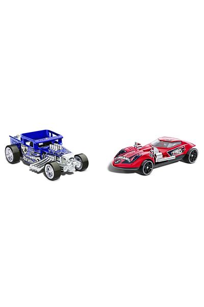 HOT WHEELS SET 2 MASINUTE METALICE PULL BACK BONE SHAKER SI TWIN MILL 1:43