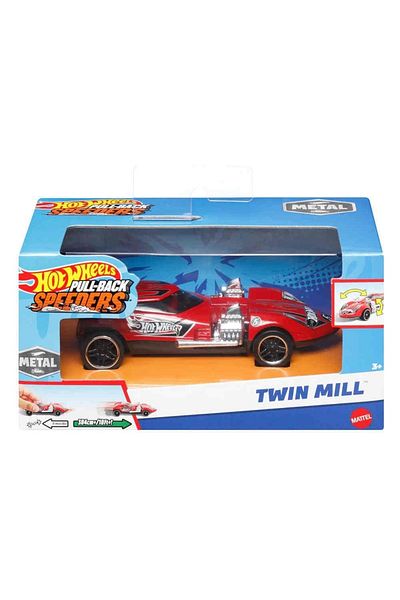 HOT WHEELS MASINUTA METALICA CU SISTEM PULL BACK TWIN MILL SCARA 1:43