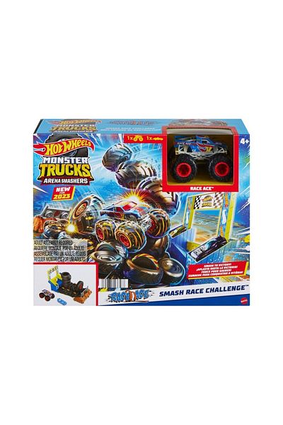 HOT WHEELS MONSTER TRUCKS ENTRY CHALLENGE ARENA SMASHERS PROVOCAREA SMASH RACE